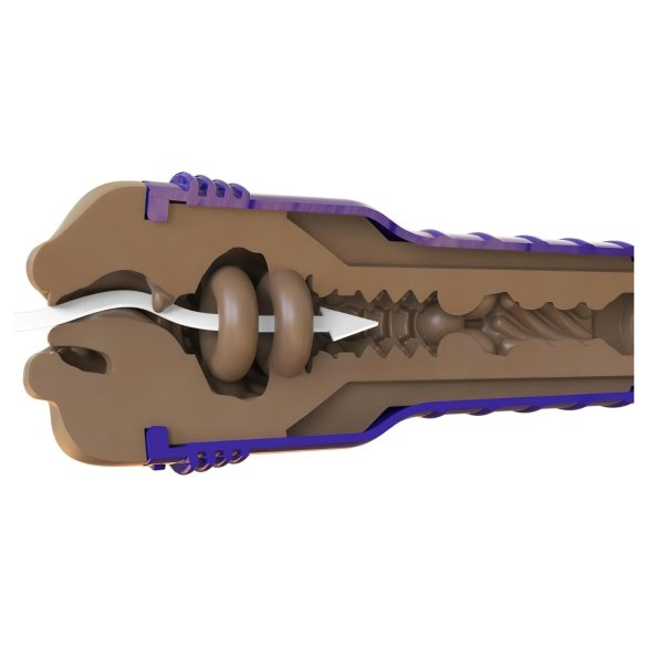 Fleshlight Boost Blow - orālais masturbators ar realistisku muti brūns