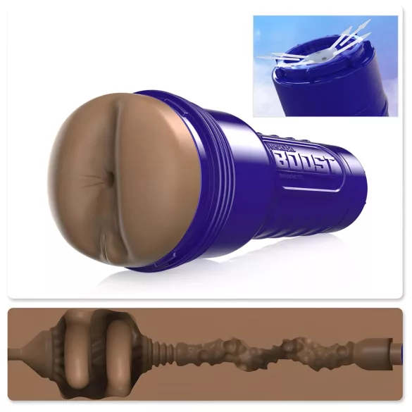 Fleshlight Boost Blast - anālais masturbators ar realistisku izskatu brūns
