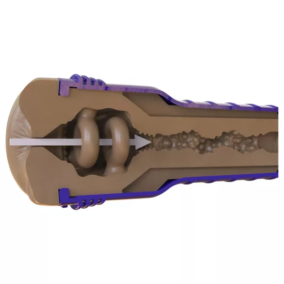 Fleshlight Boost Blast - anālais masturbators ar realistisku izskatu brūns