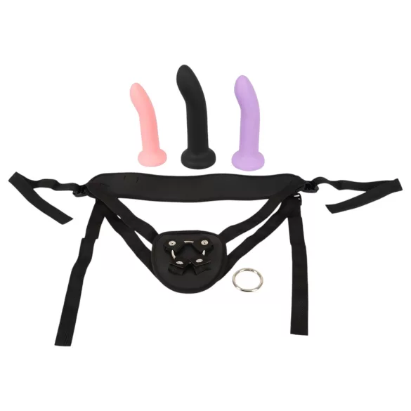 You2Toys - strap-on dildo komplekts melns