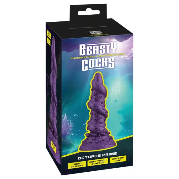 Beasty Cocks strap-on dildo polipa forma violets