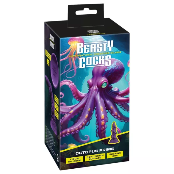 Beasty Cocks strap-on dildo polipa forma violets