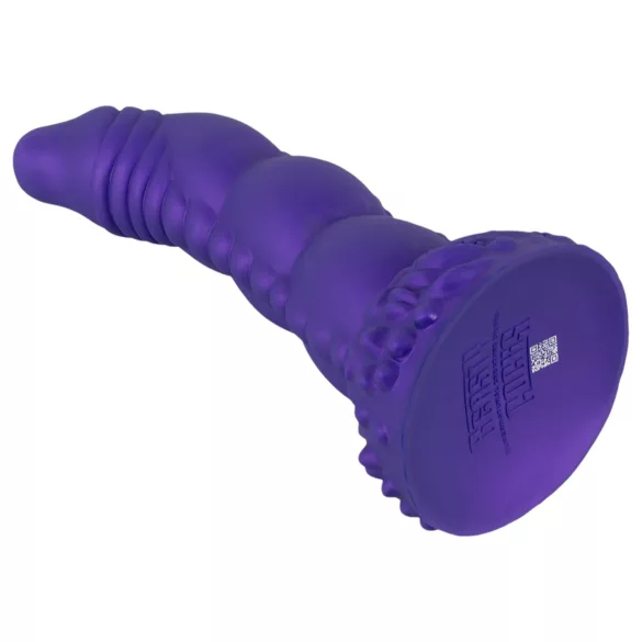 Beasty Cocks dildo ar ragiem lila silikonā