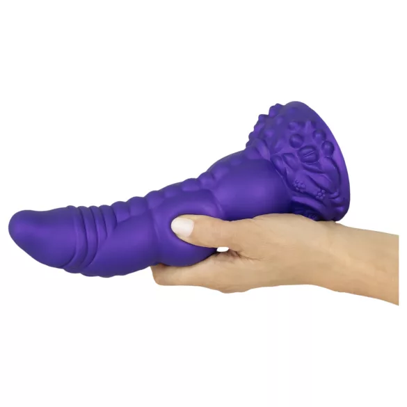 Beasty Cocks dildo ar ragiem lila silikonā