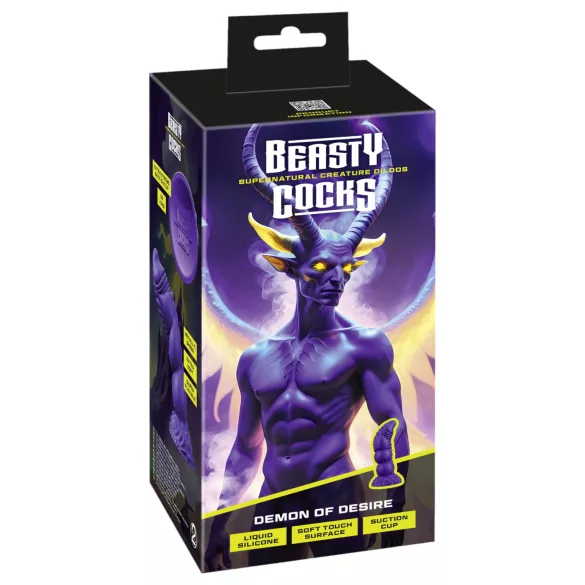 Beasty Cocks dildo ar ragiem lila silikonā