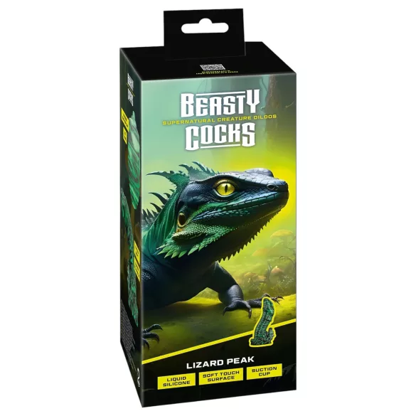 Beasty Cocks dildo dzimumlocekļa forma zaļš-melns