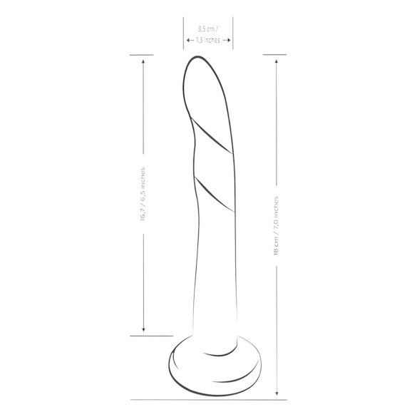 ROMP Dizi - silikona dildo elastīgs rozā-oranžs