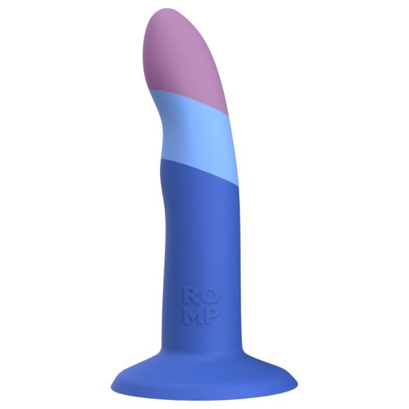 ROMP Piccolo - elastīgs silikona dildo (zils-violets)