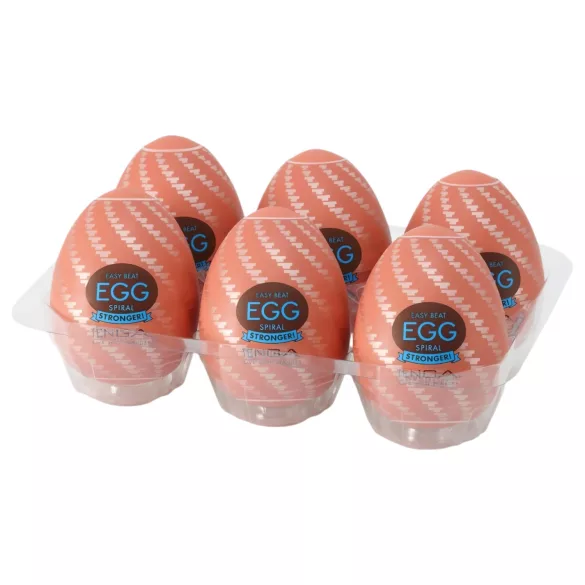 TENGA Egg Spiral Stronger - vīriešu masturbators olas forma (6 gab.)