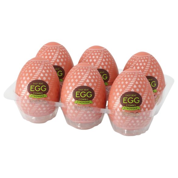 TENGA Egg Combo Stronger - vīriešu masturbators, 6 gab