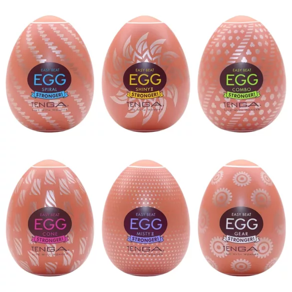 TENGA - masturbators olu komplekts spēcīgai stimulācijai 6 gab.