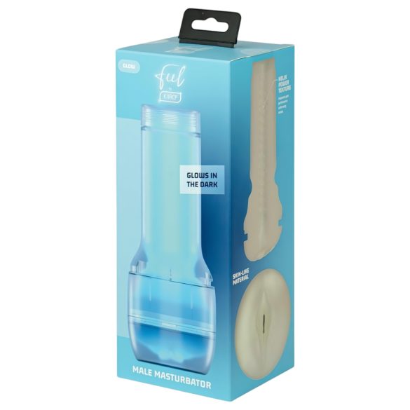 Kiiroo Feel Glow - spīdoša mākslīgā maksts - PowerBlow savietojama (balta)