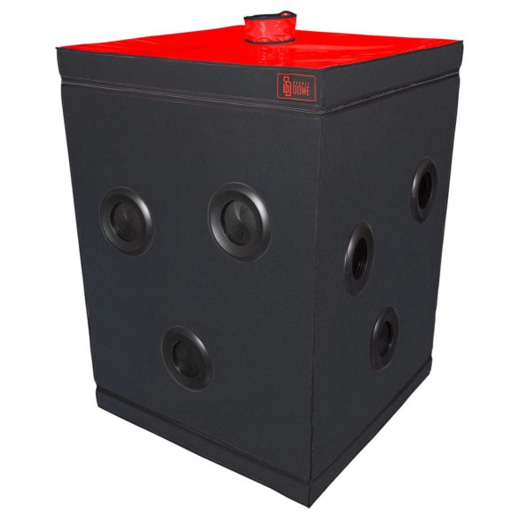 Secretdome - BDSM kabīne ar atverēm (melna)