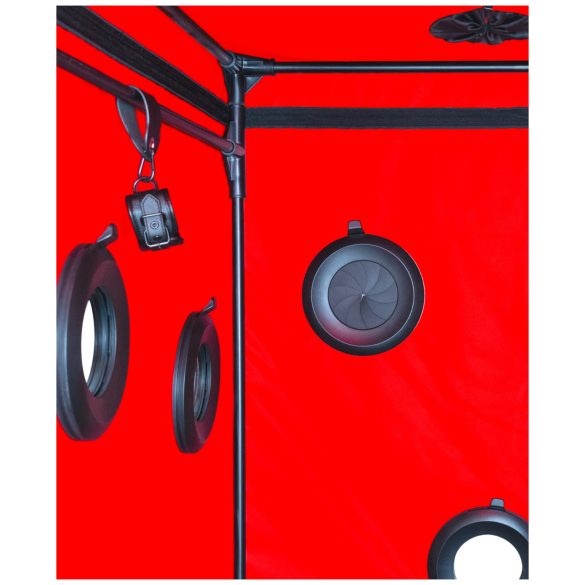 Secretdome - BDSM kabīne ar atverēm (melna)