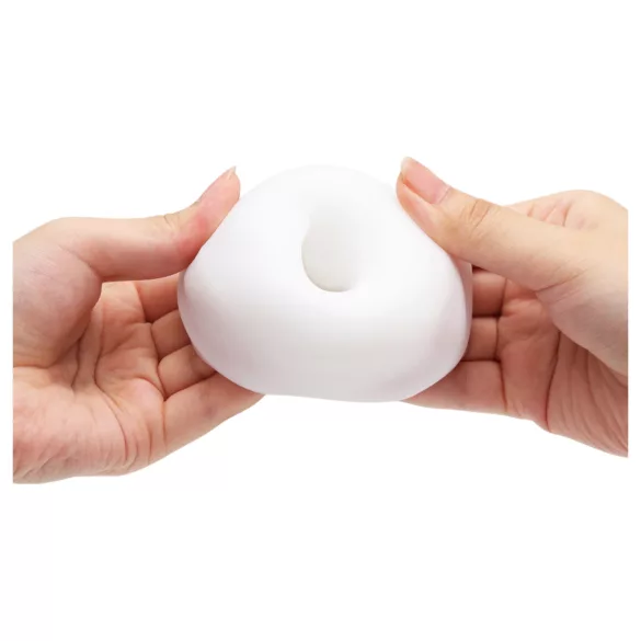 TENGA 3Dx Spiral - spirālveida raksta masturbators (balts)