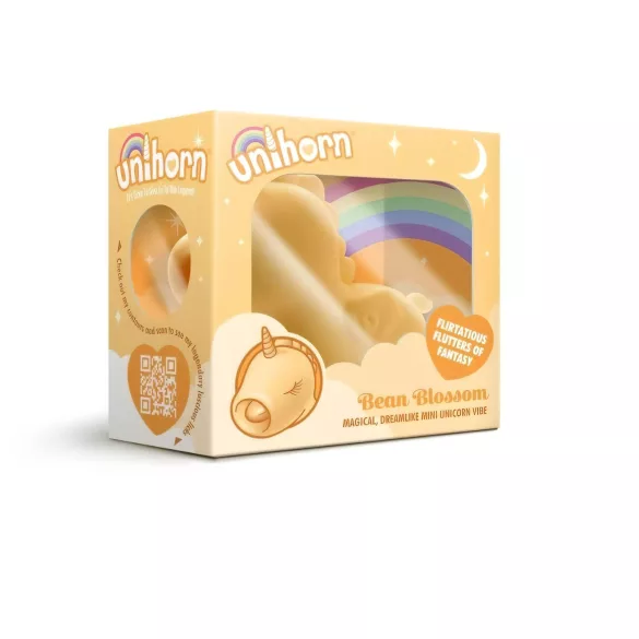 Unihorn Bean Blossom - uzlādējams klitora vibrators dzeltenā krāsā