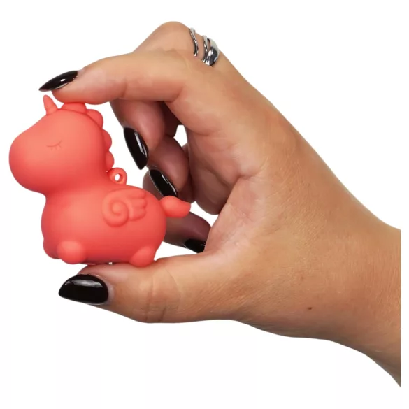 Unihorn - mini klitora stimulējošs vibrators (persiku krāsas)