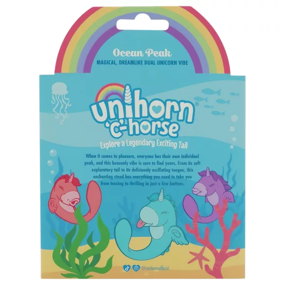 Unihorn C-Horse - G-punkta un klitora stimulatora vibrators (tirkīza)
