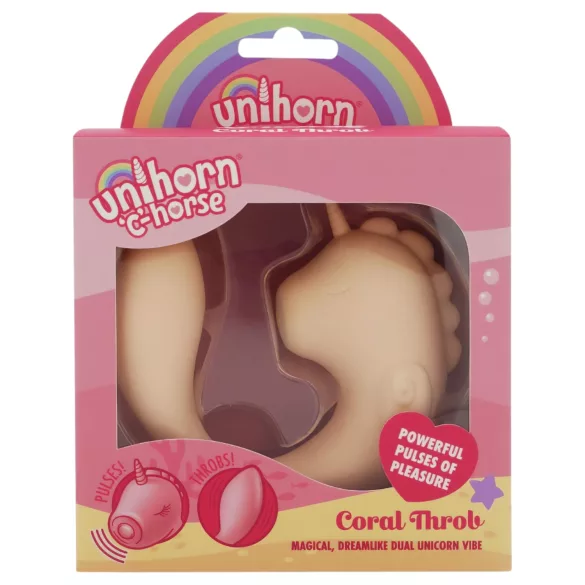 Unihorn C-Horse - G-punkta un klitora stimulatora vibrators (koraļļu krāsas)