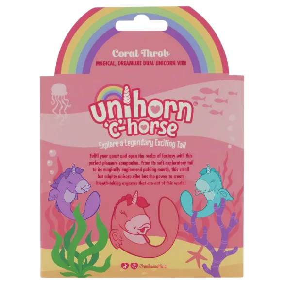 Unihorn C-Horse - G-punkta un klitora stimulatora vibrators (koraļļu krāsas)