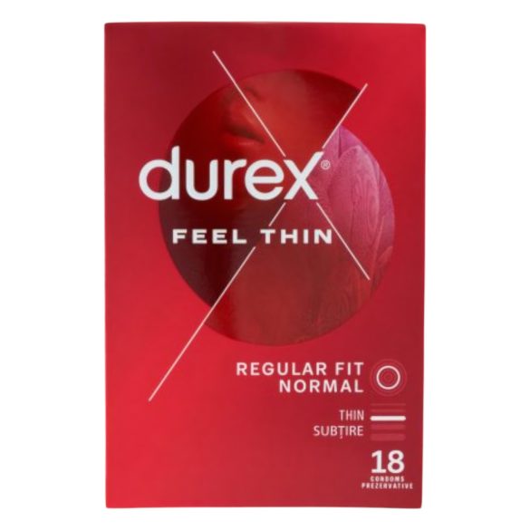 Durex Feel Thin - dzīves baudījuma sajūtas prezervatīvi (18 gab.)