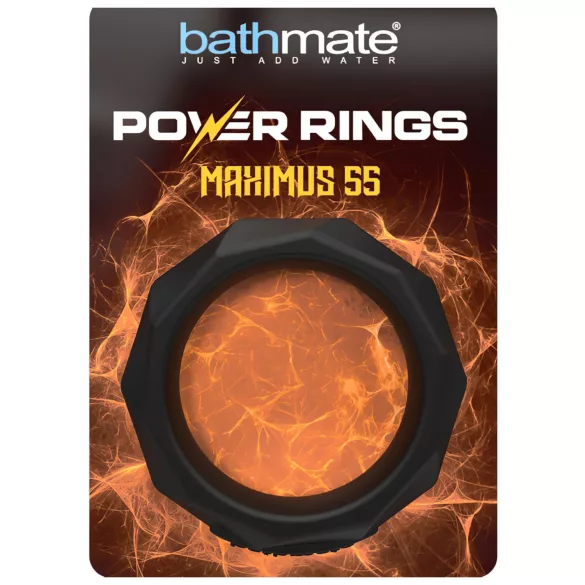 Bathmate Maximus 55 - silikona dzimumlocekļa gredzens (melns)