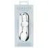Clarity Utopian Mystique - rievots stikla anālais dildo (caurspīdīgs)