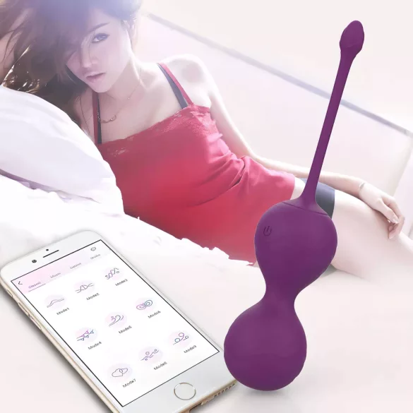 Lonely Winni - ar lietotni vadāms vibrējošs olas veida vibrators (rozā)