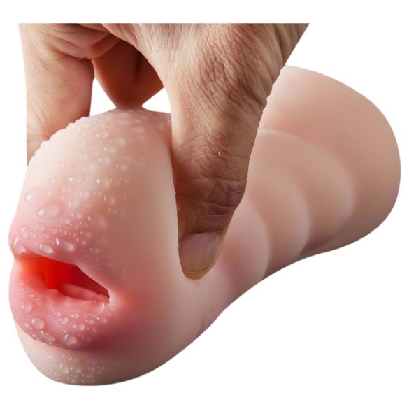 Lonely 2in1 - masturbators vīriešiem vagīnas un mutes atdarinājums, naturāls