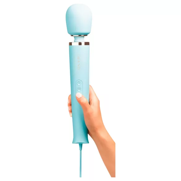 le Wand - masāžas vibrators ar vadu zilā krāsā