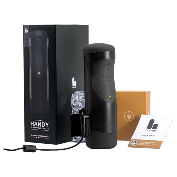 The Handy 1.1 - gudrs, tīkla, VR masturbators (melns)