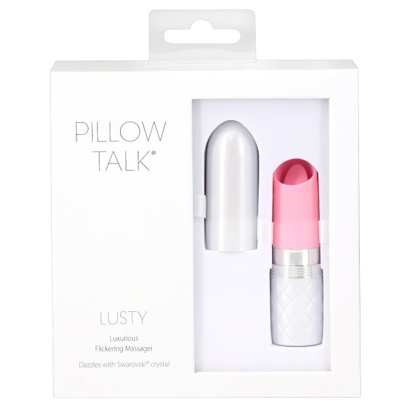 Pillow Talk Lusty - uzlādējams mēles vibrators (rozā)