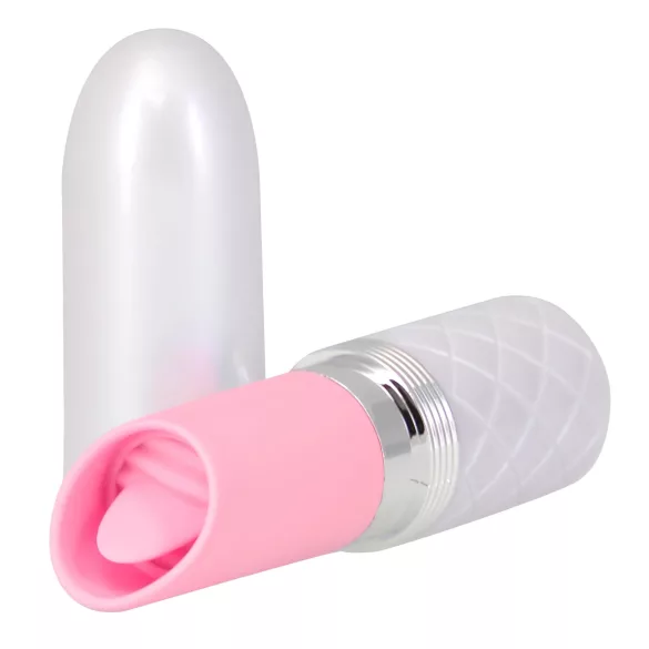 Pillow Talk Lusty - akumulators klitora vibrators ar mēli rozā