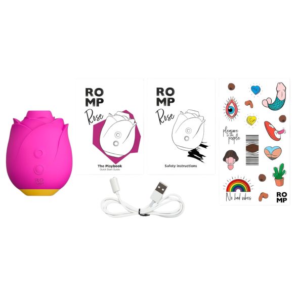 ROMP Rose - klitorālais vibrators ar gaisa vibrācijām rozā