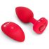 b-vibe sirds - bezvadu anālais vibrators (sarkans)