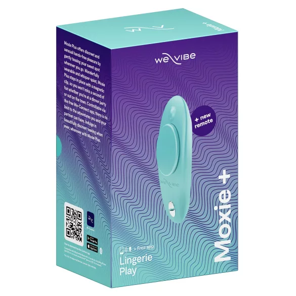 We-Vibe Moxie+ - radiofrekvences, viedais klitora vibrators (tirkīza)