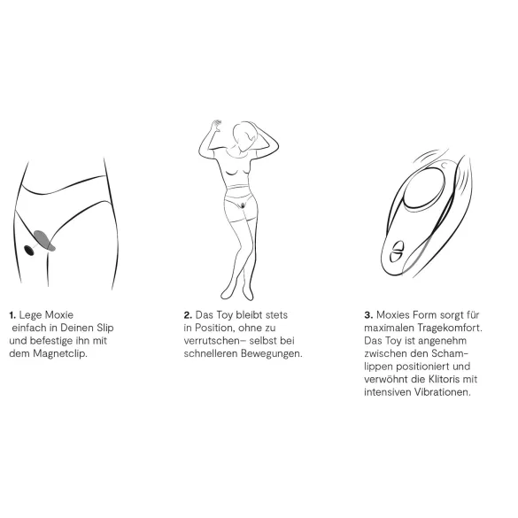 We-Vibe Moxie+ - radiofrekvences, viedais klitora vibrators (tirkīza)