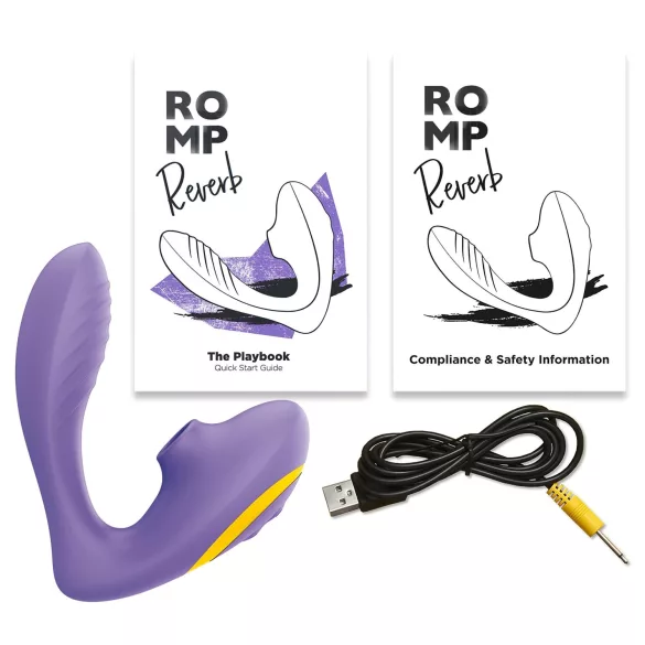 ROMP Reverb - gaisa viļņu 2‑in‑1 G‑punkta vibrators (violets)