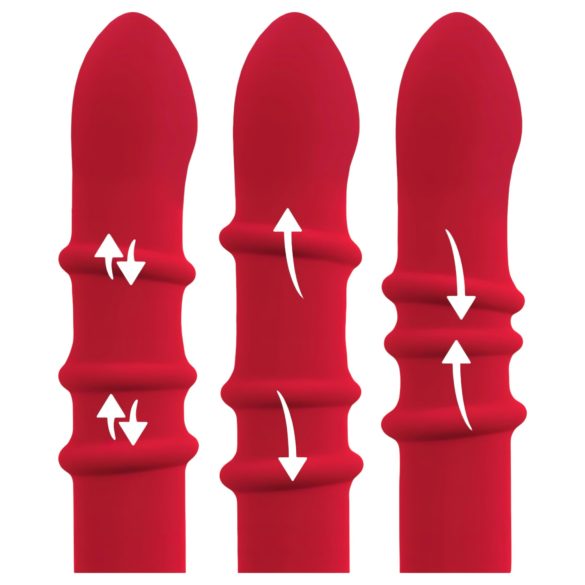 You2Toys Rabbit - vibrējošs gredzena tipa vibrators sarkans
