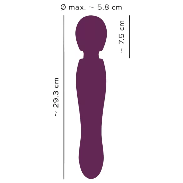 You2Toys Grande - vibrējošais masieris uzlādējams sarkans