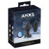 ANOS - mirdzošs vibrējošais anālais spraudnis (melns)