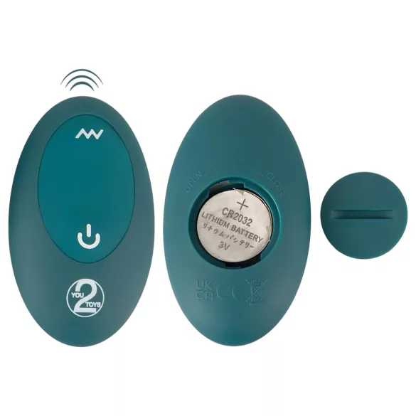 Couples Choice - pāru vibrators 3-in-1 funkcijas tirkīza