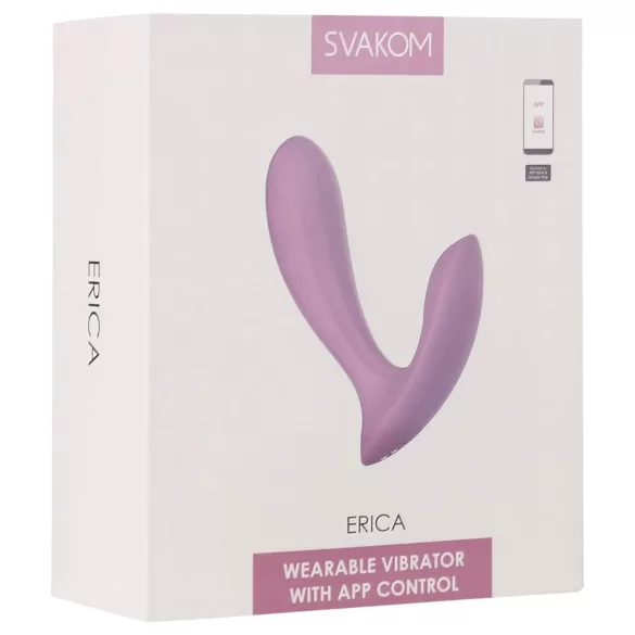 Svakom Erica - valkājams vibrators ar viedām funkcijām rozā