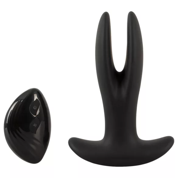ANOS - divvirzienu anālais vibrators (melns)