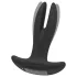 ANOS - divvirzienu anālais vibrators (melns)