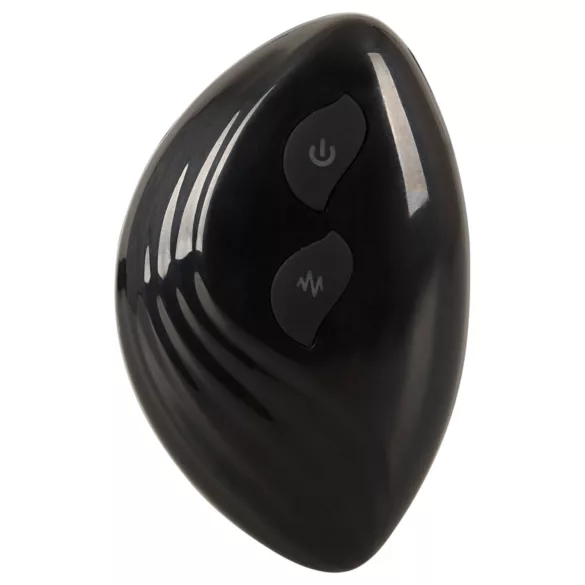 ANOS - divvirzienu anālais vibrators (melns)