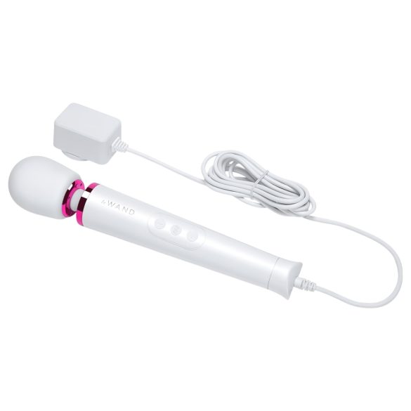 Le Wand Petite Plug-In - tīklstrāvas masāžas vibrators (balts)