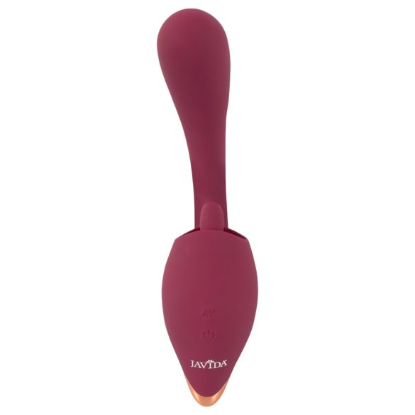Javida - vibrator ar mēli 2in1 sarkans