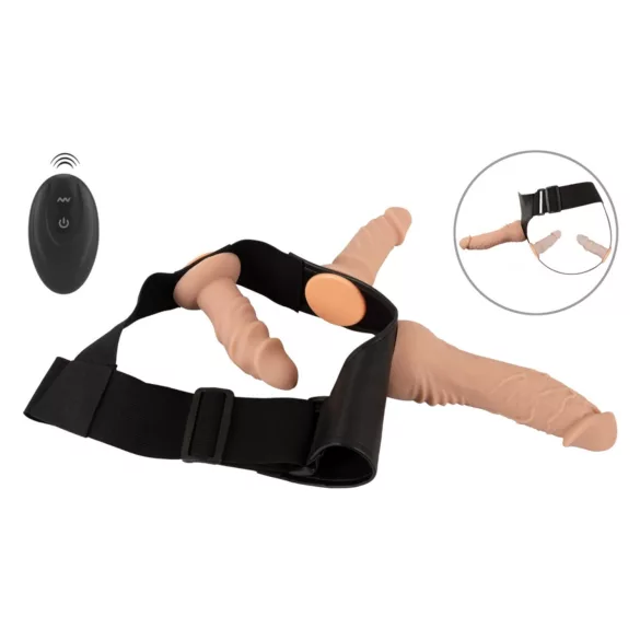 You2Toys - piesprādzējams dildo komplekts naturāls