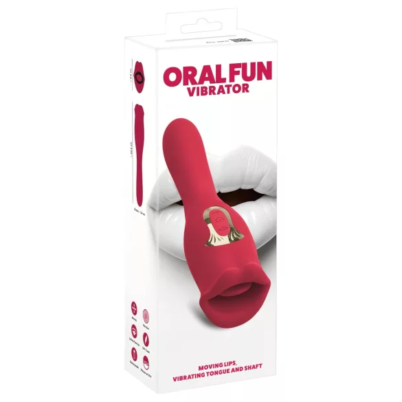 You2Toys - 2-in-1 vibrator ar mēlīti (rozā)